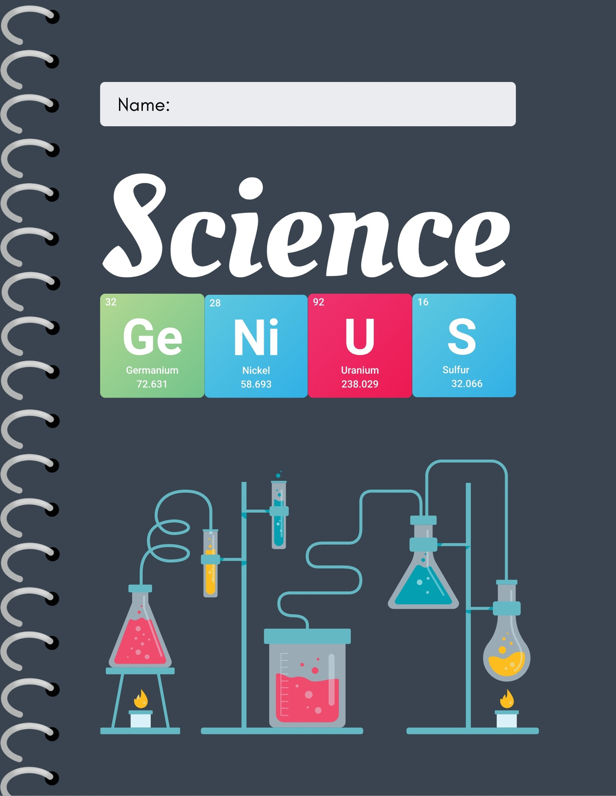science book cover design samples