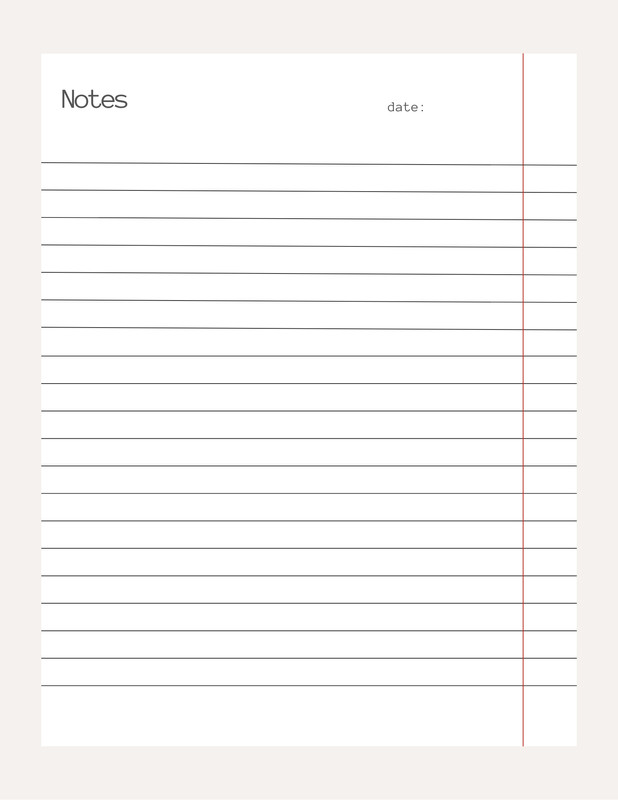 Premium Notebook, Blank Lined Bespoke Paper