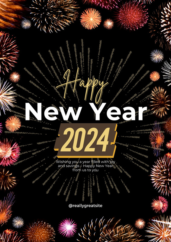 Free New Year flyer templates that you can customize | Canva