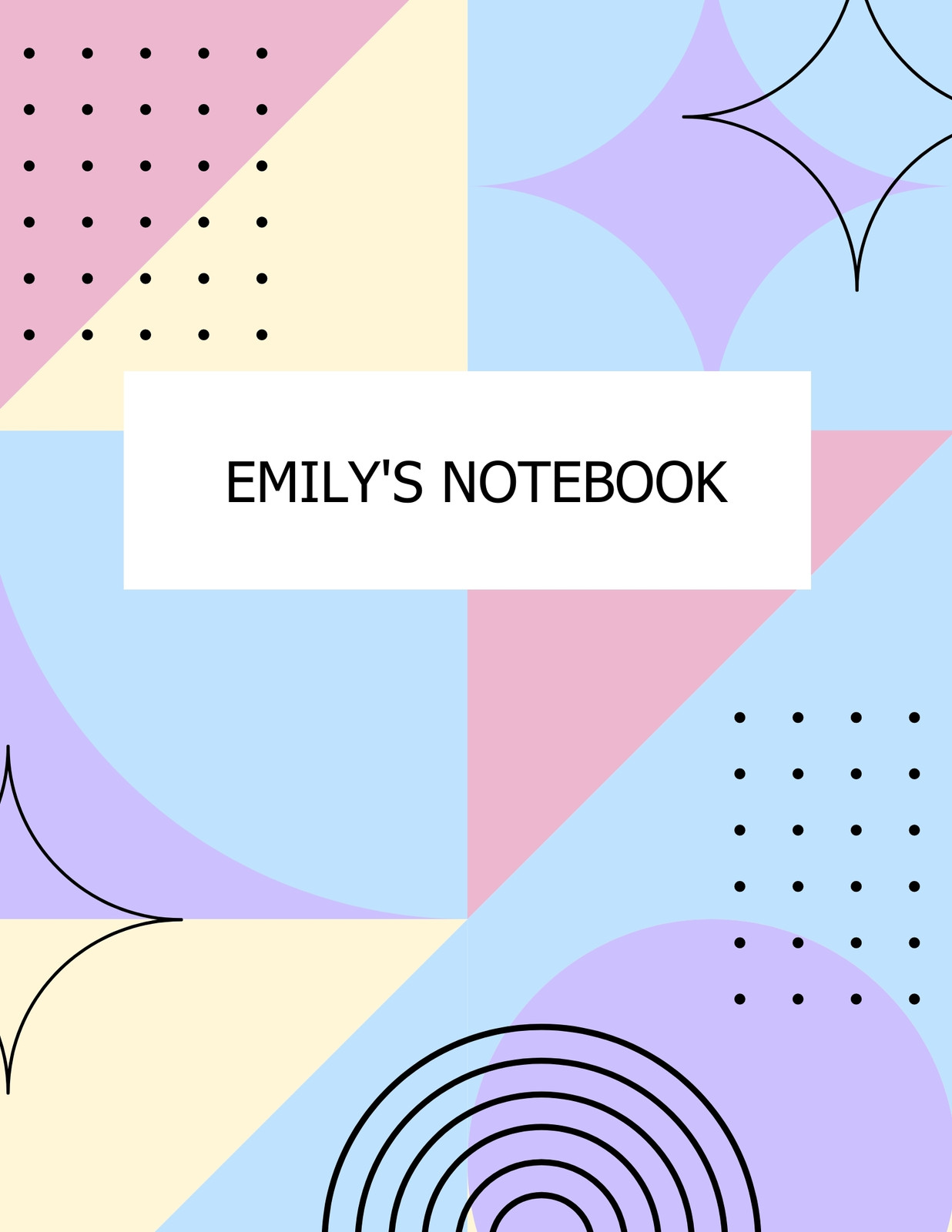 How To Fill The First Page Of Your Sketchbook - Emily's Notebook