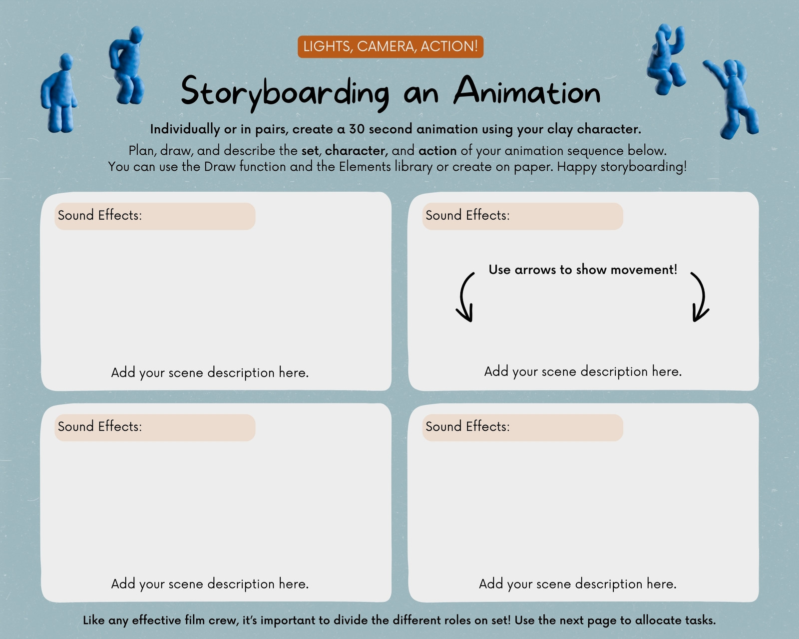 Page 2 - Free, printable, customizable storyboard templates