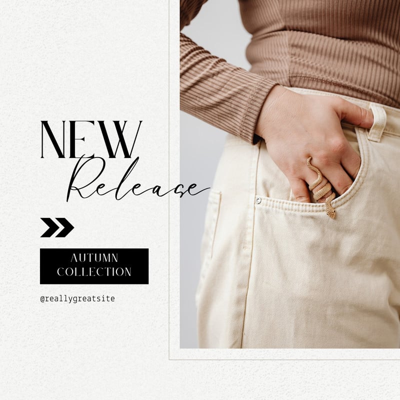 Brand New Bag Collection Instagram Banner Ad Concept Social Media