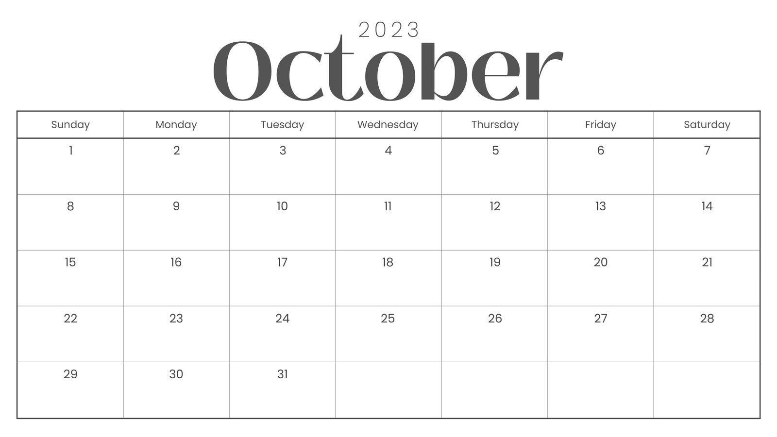 Free, printable, customizable monthly calendar templates | Canva