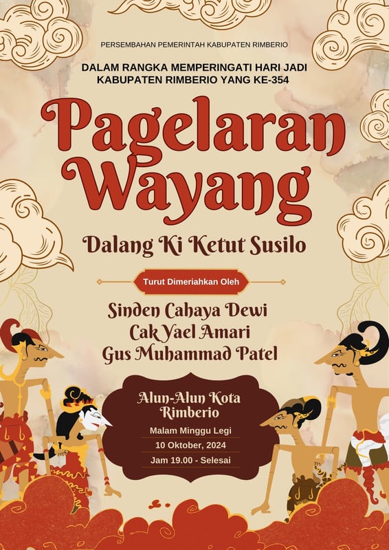 Poster Wayang Kulit Contoh Poster