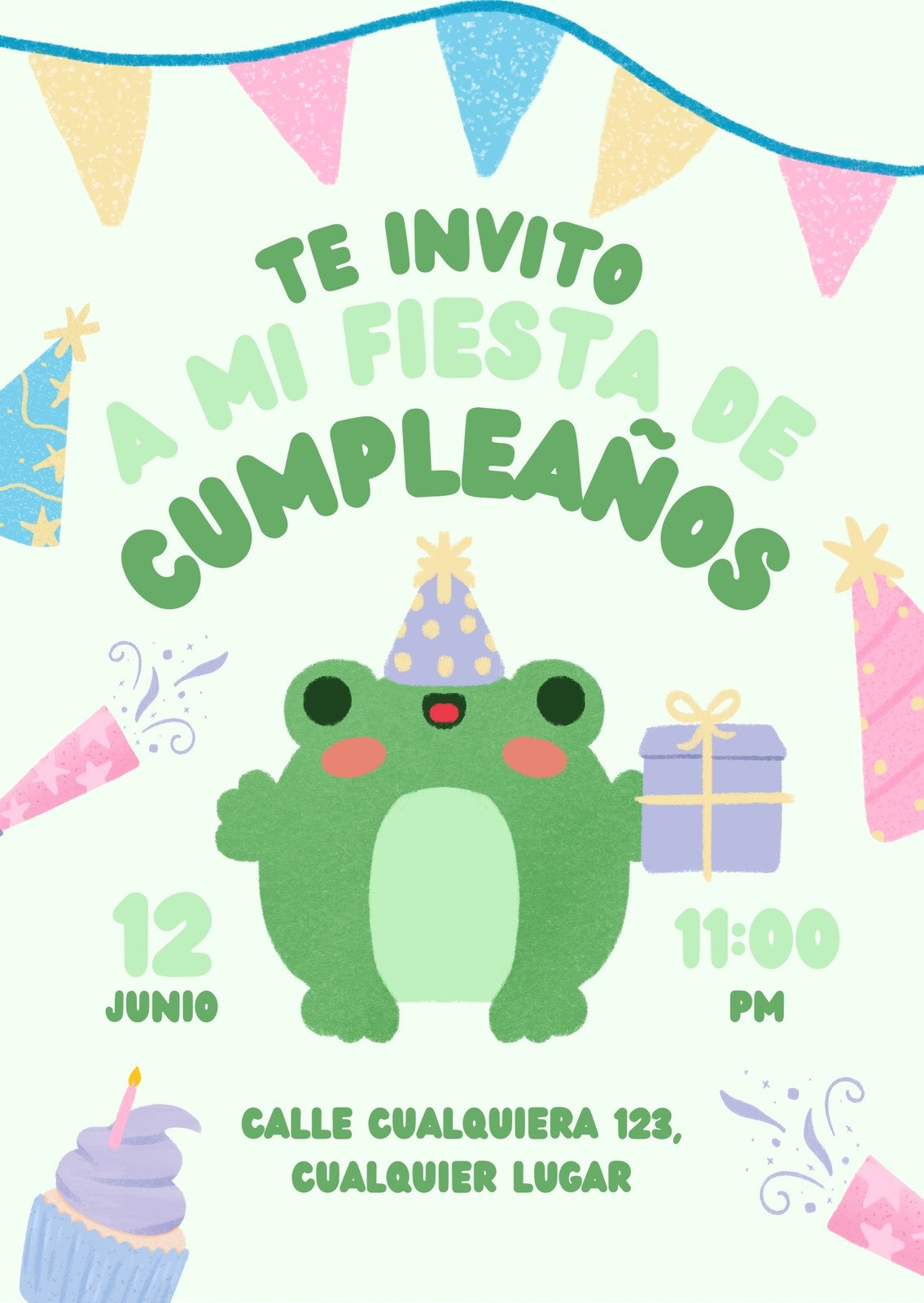 Plantilla de MONSTER INC BIRTHDAY PARTY TARJETA DE INVITACIÓN DE