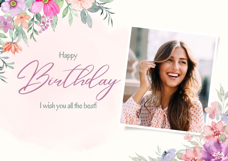 Page 4 - Free, custom printable birthday card templates | Canva