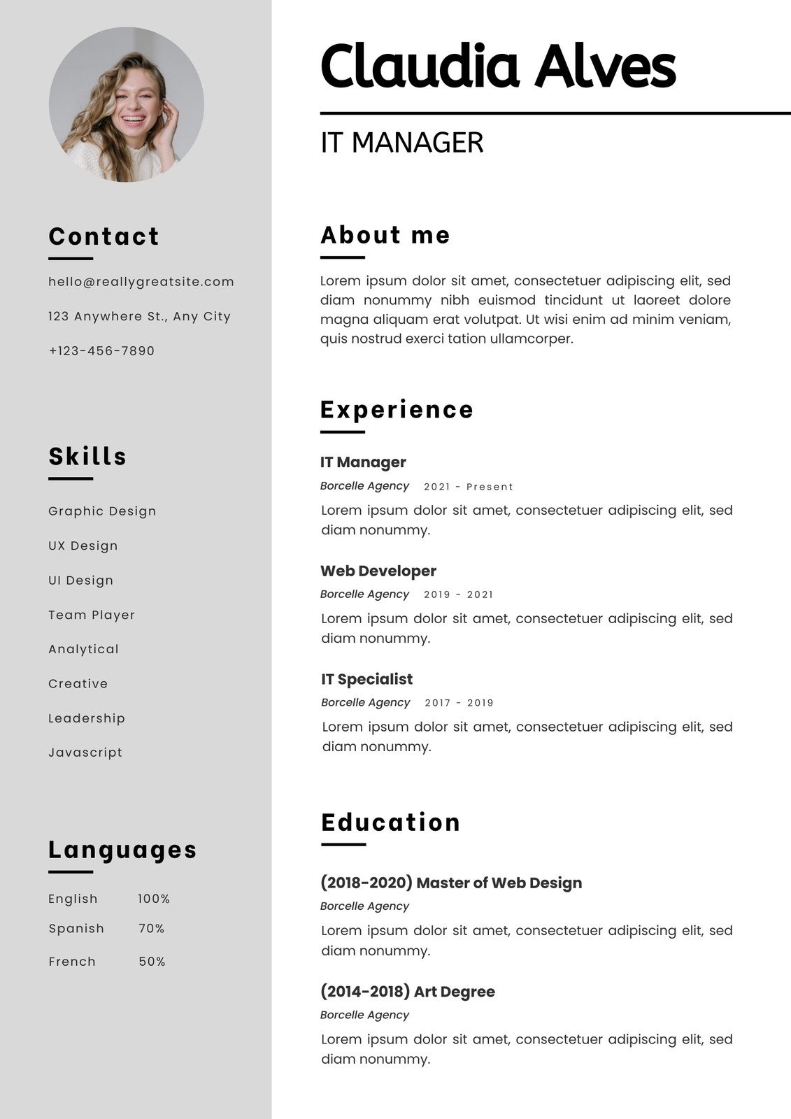 Customize 49 Tech Resume Templates Online Canva