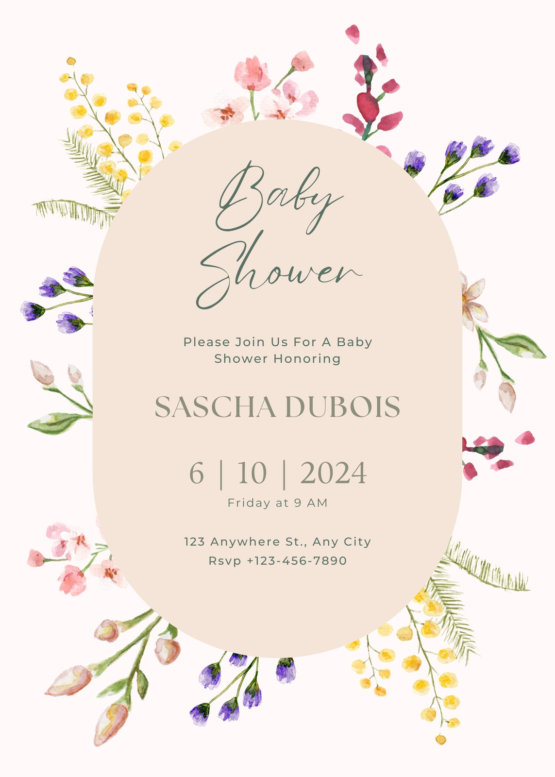 free and customizable baby shower templates