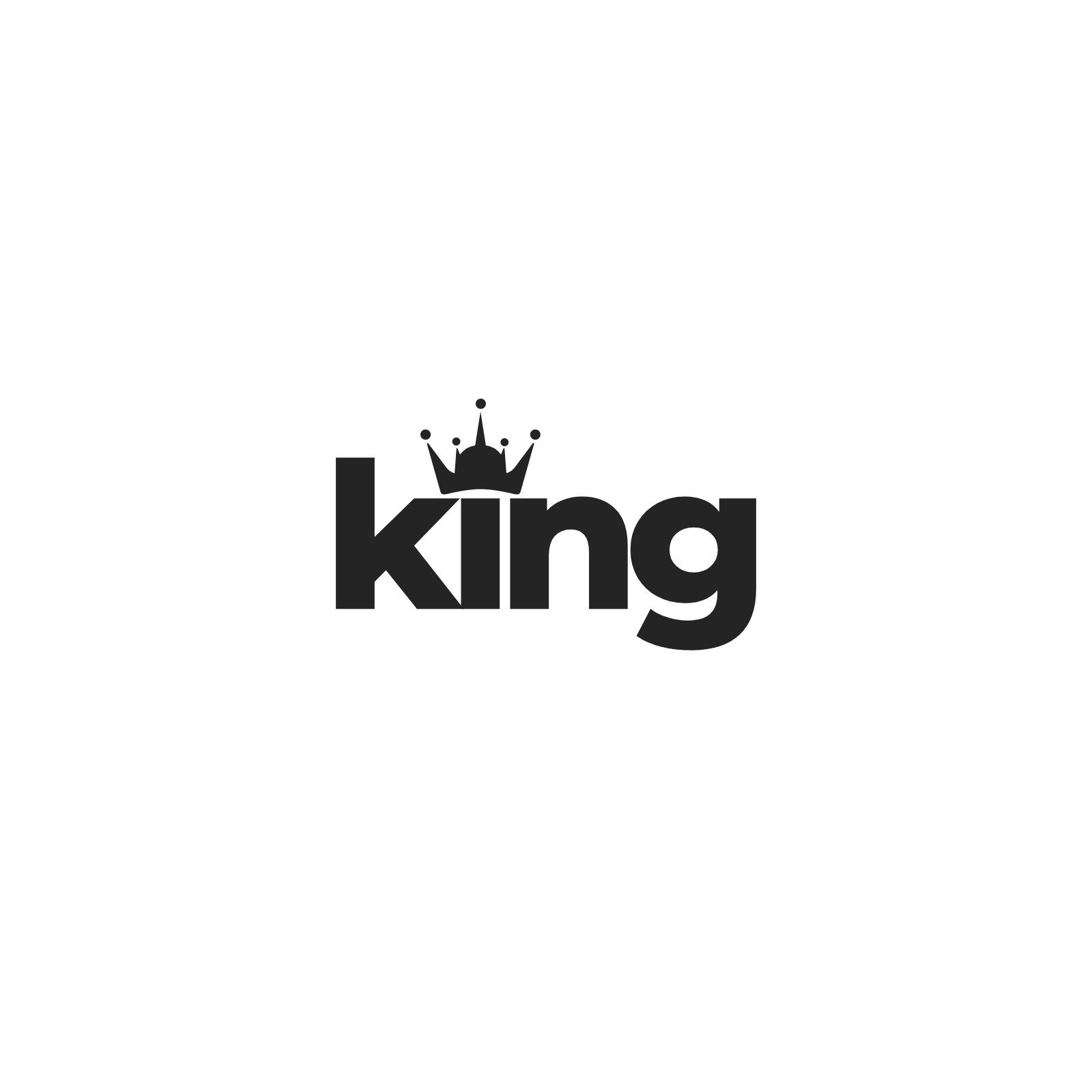 King Logo Svg Cutting File Eps Dxf Pdf - Etsy