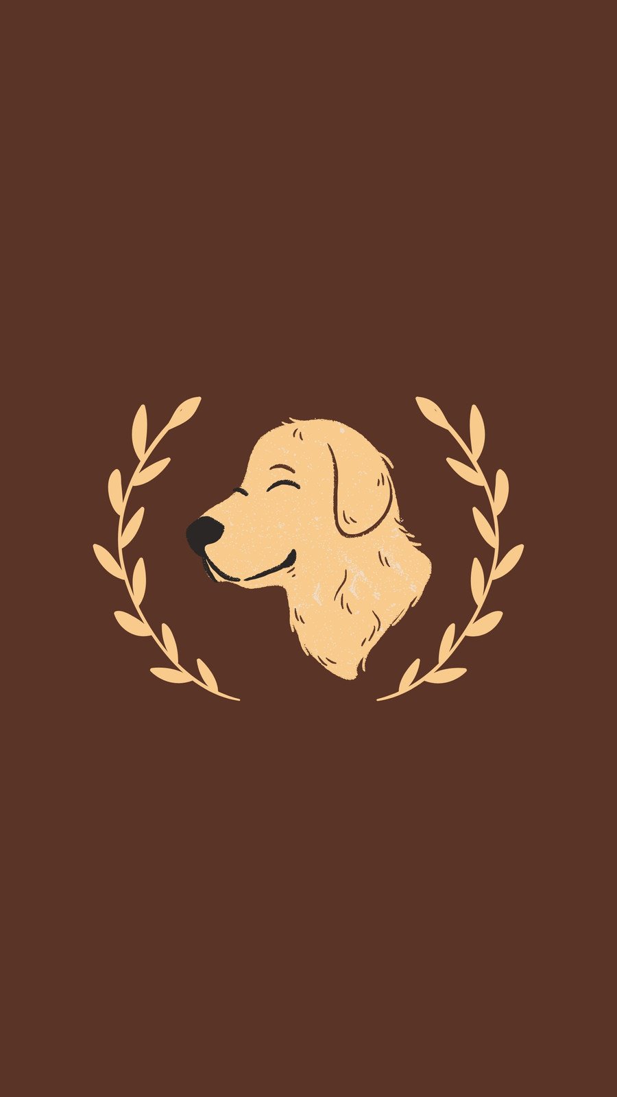 Free and customizable dog wallpaper templates