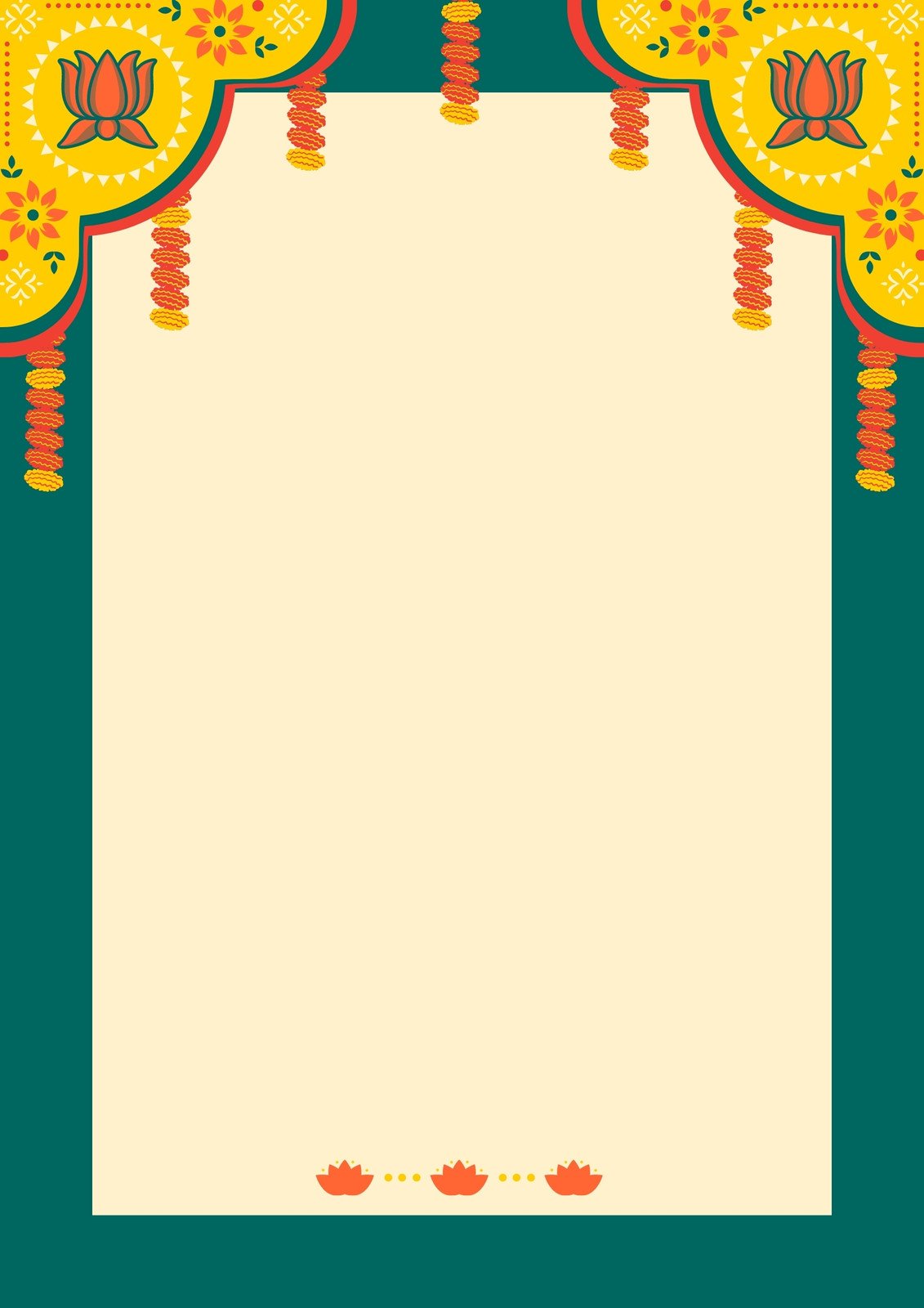 Decorative ornate repeated border frame. Indian ornamental strip Stock  Photo by ©zzzorikk 91153834