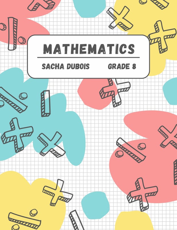 Customize 46+ Math Notebook Covers Templates Online Canva