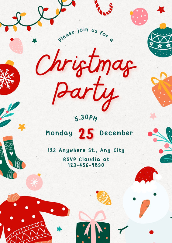 Free printable and customizable party flyer templates | Canva