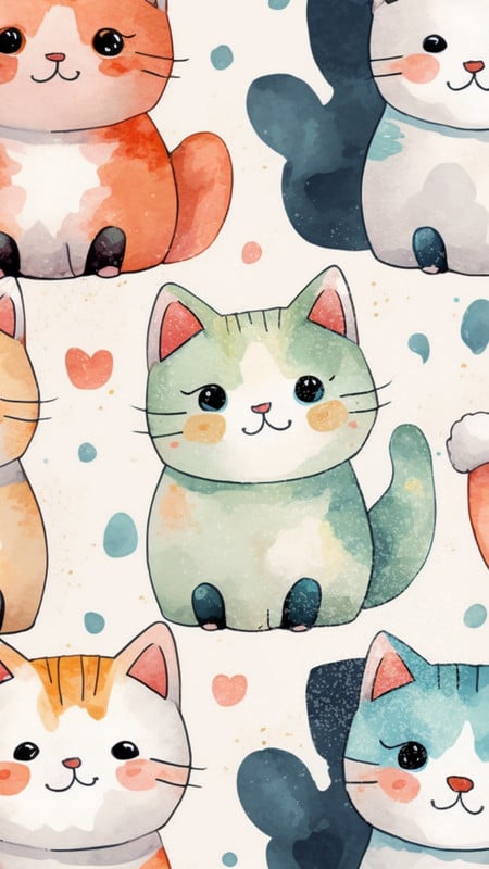 Premium Vector, Cute grey kitten with pink heart.fun vector cartoon meow  cat drawing.i love cats icon. kawaii animal
