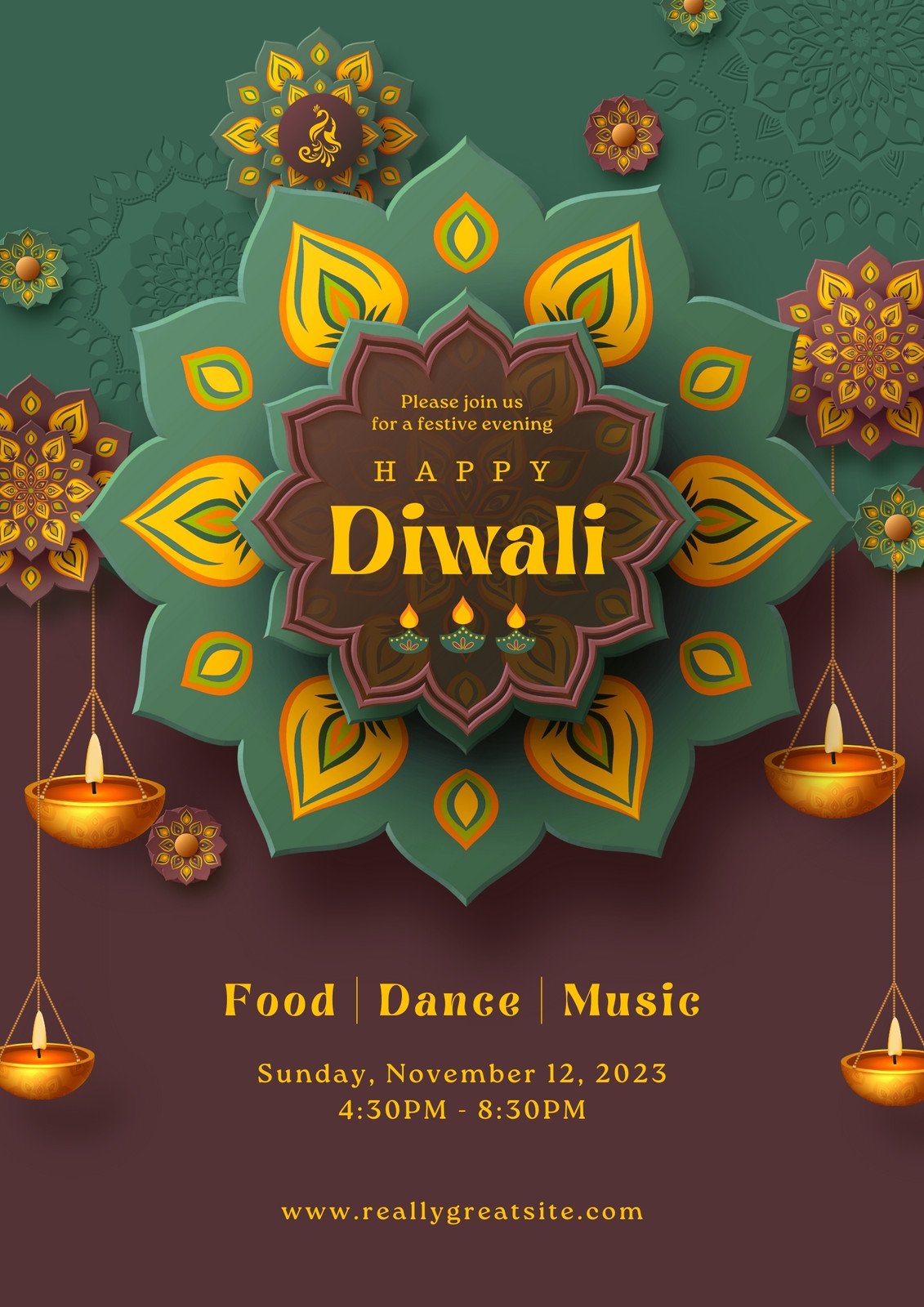 Diwali poster easy / Diwali Festival Drawing/Diwali Special Drawing -  YouTube