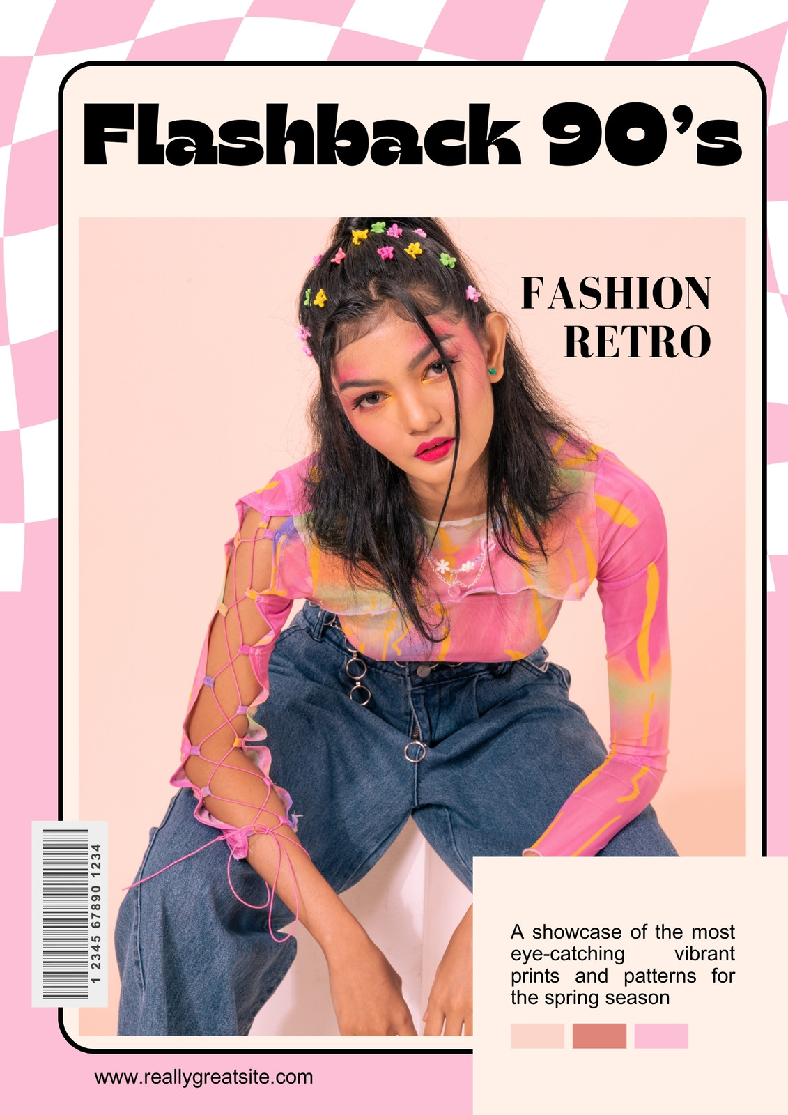 Free, printable, editable fashion magazine cover templates
