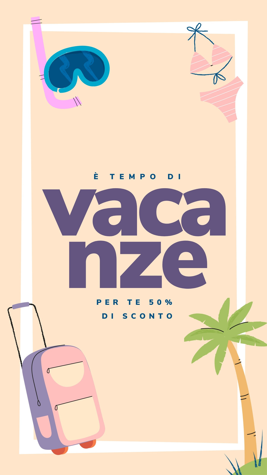 Modelli di poster a tema mare e spiaggia da personalizzare