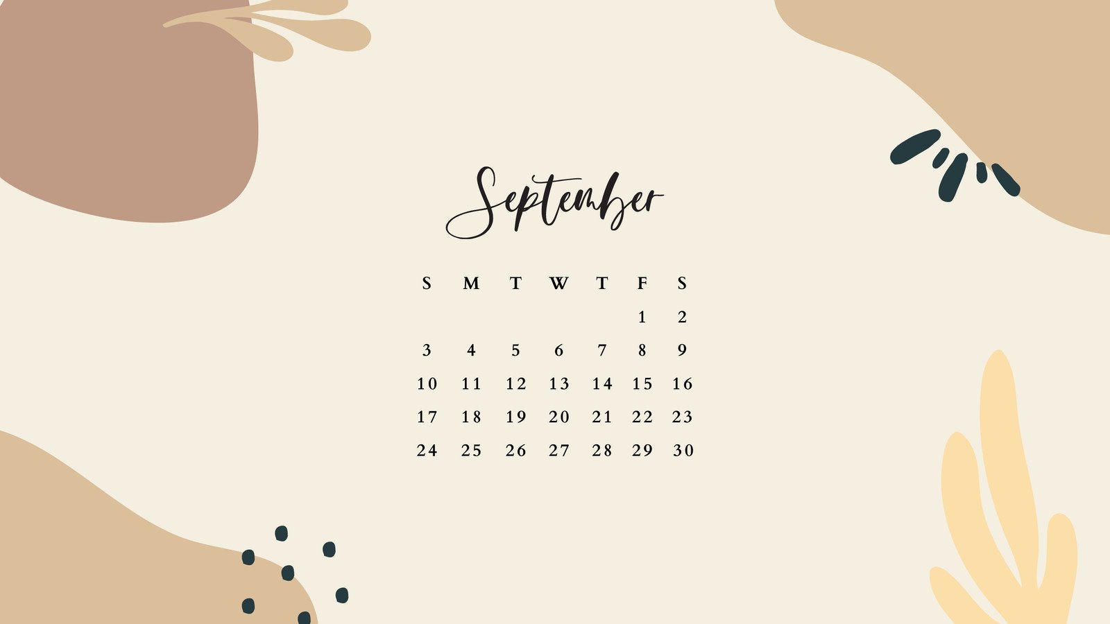 Colorful Apple September 2019 Calendar Wallpaper - Sarah Hearts