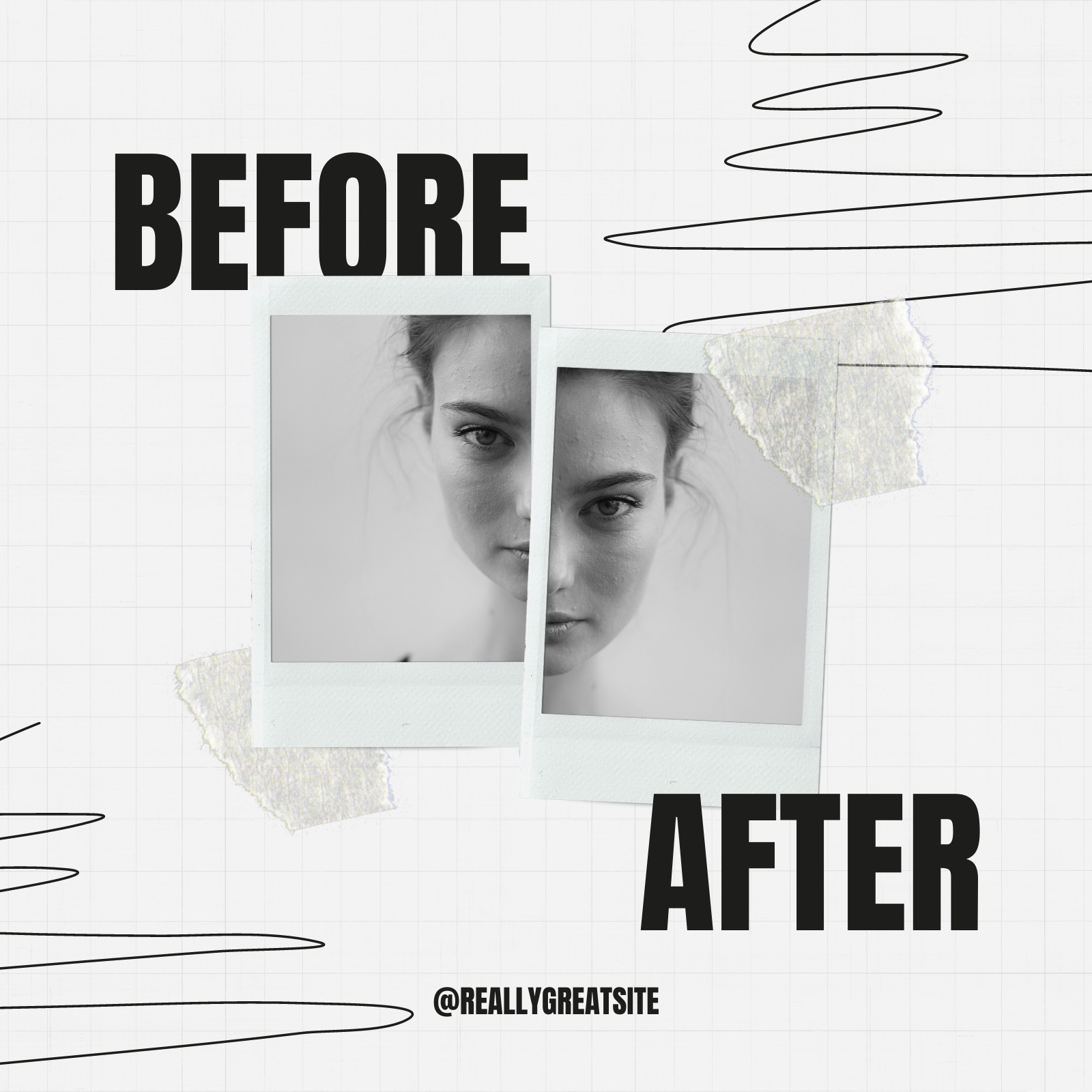 Free and customizable before and after templates