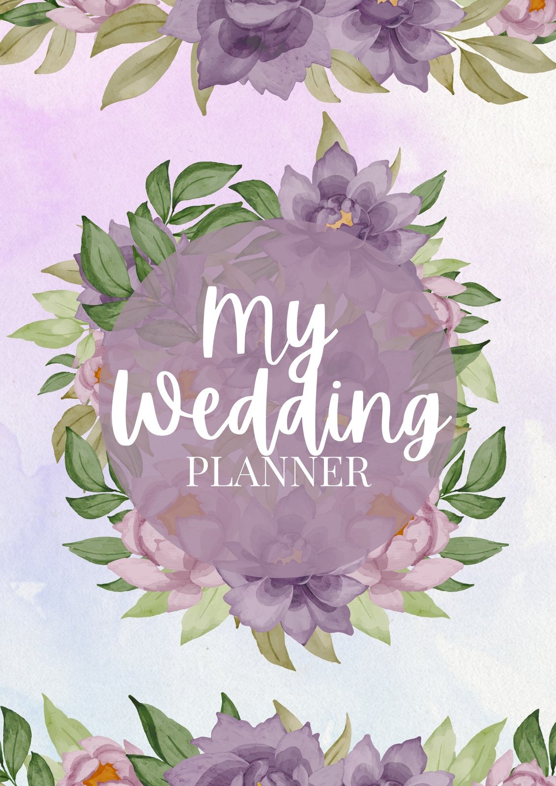 Pink and Lavender Stripes Wedding Planner