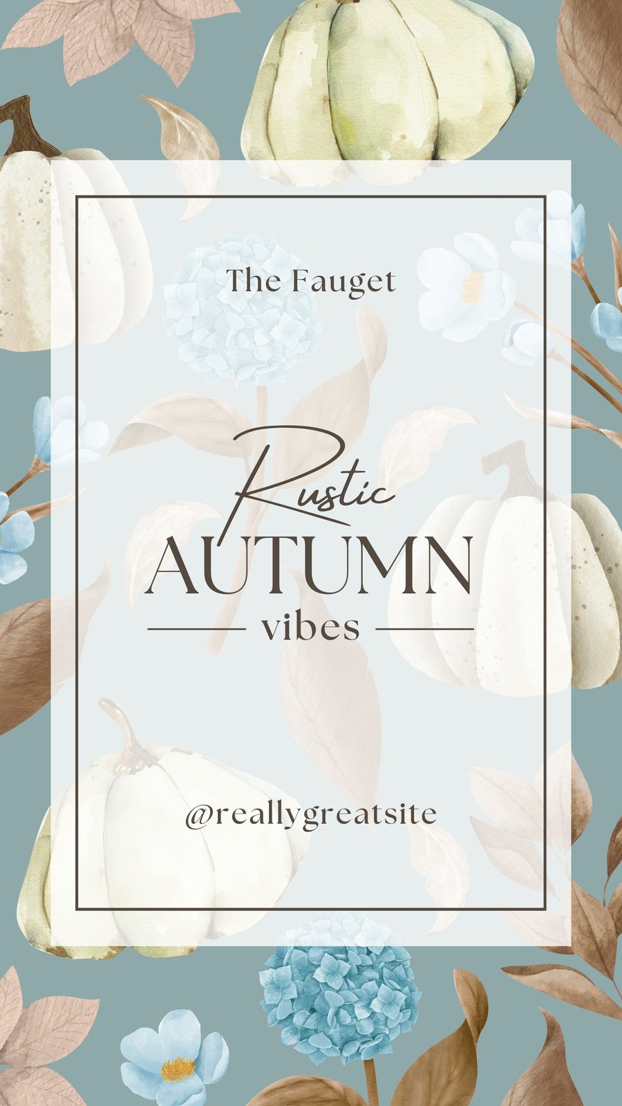 Free and customizable autumn templates