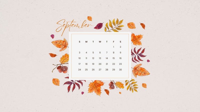 September 2023 Calendar Desktop Wallpaper Backgrounds | EntheosWeb |  Desktop wallpaper calendar, September wallpaper, Desktop wallpaper