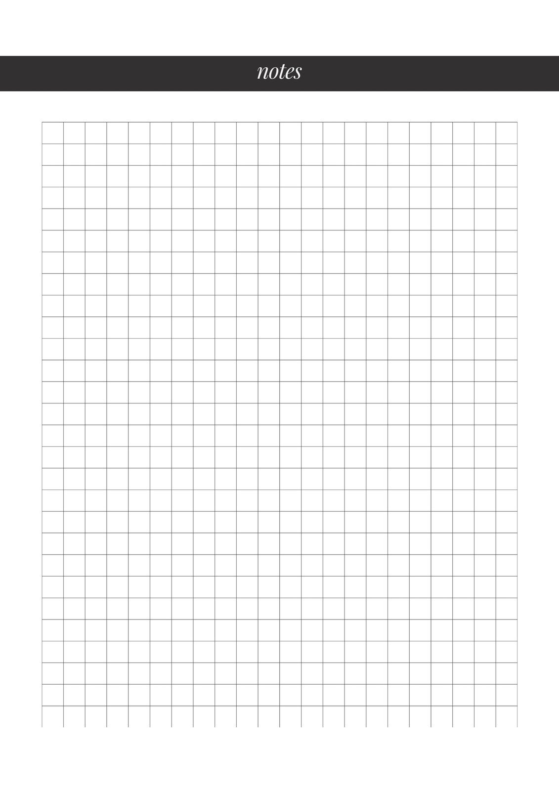 canva black white simple minimalist grid paper notepad udnVePH2nc