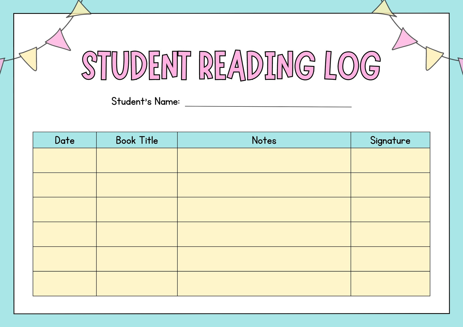 Summer Free Printable reading tracker  Book log template - Hand Lettered  Printables