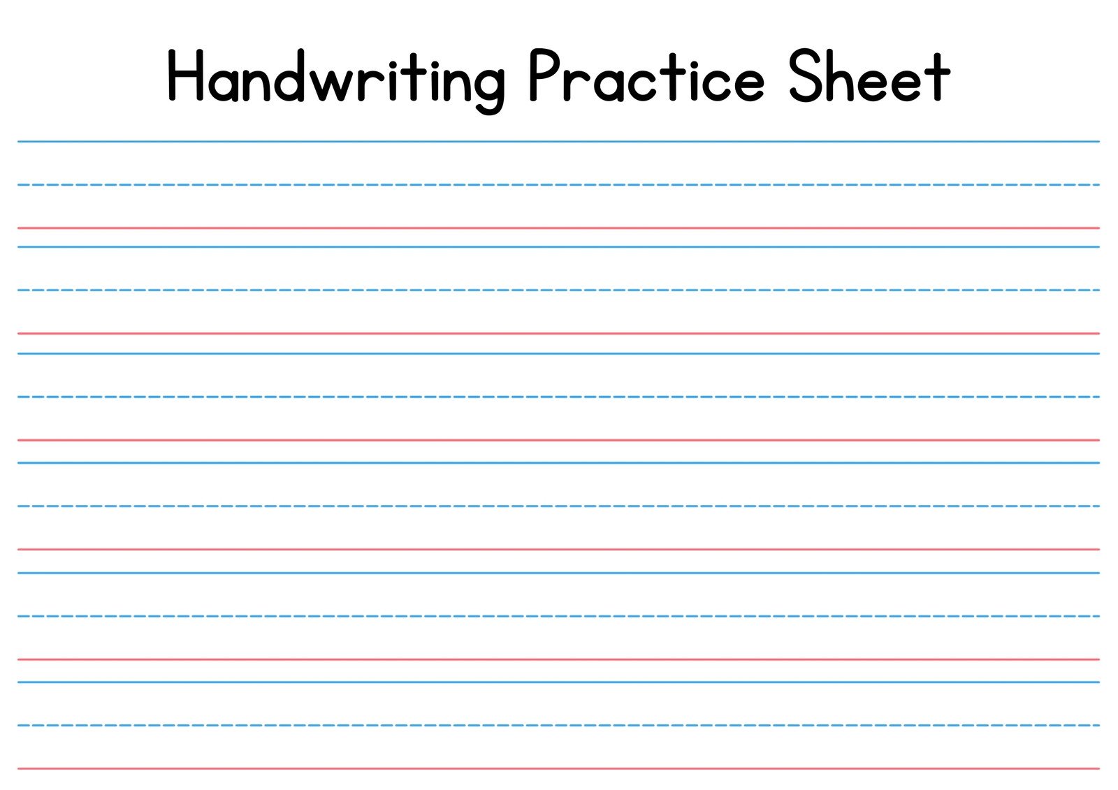 Canva Handwriting Practice Worksheet Red And Blue Lines T0NITsPQGoI 