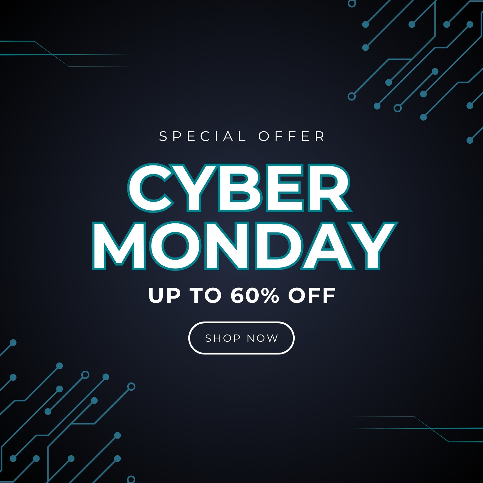 Free and customizable cyber monday templates