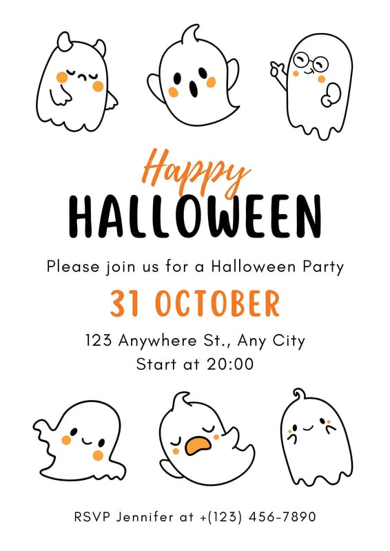 Free, printable, customizable Halloween flyer templates | Canva