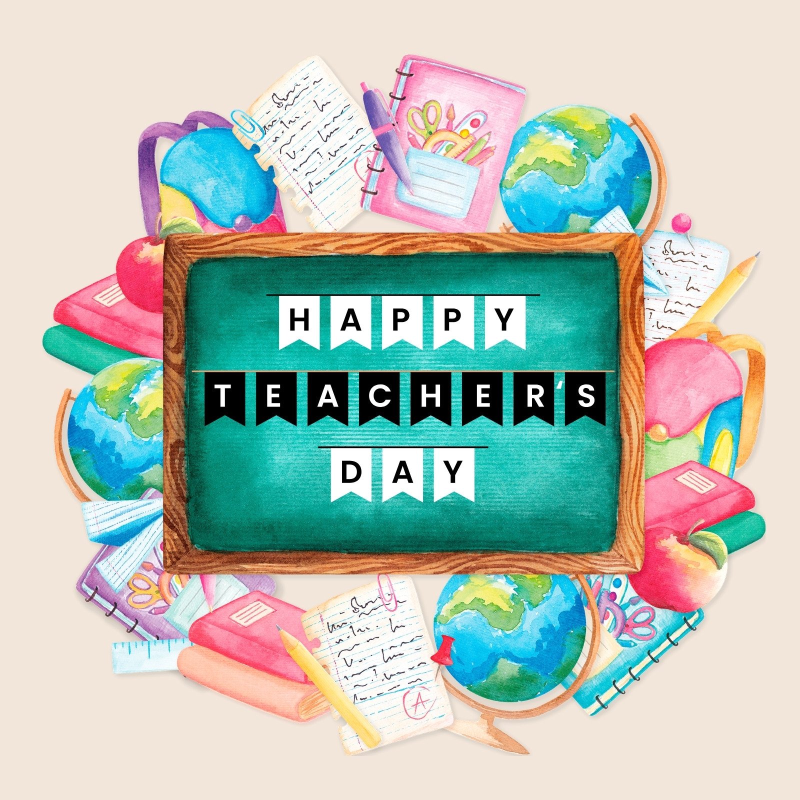 Free Happy Teachers Day Drawing - Download in Illustrator, PSD, EPS, SVG,  JPG, PNG | Template.net