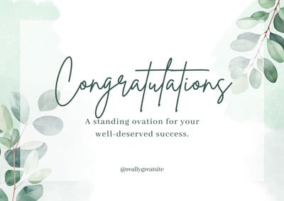 Page 2 - Free and customizable congratulations templates