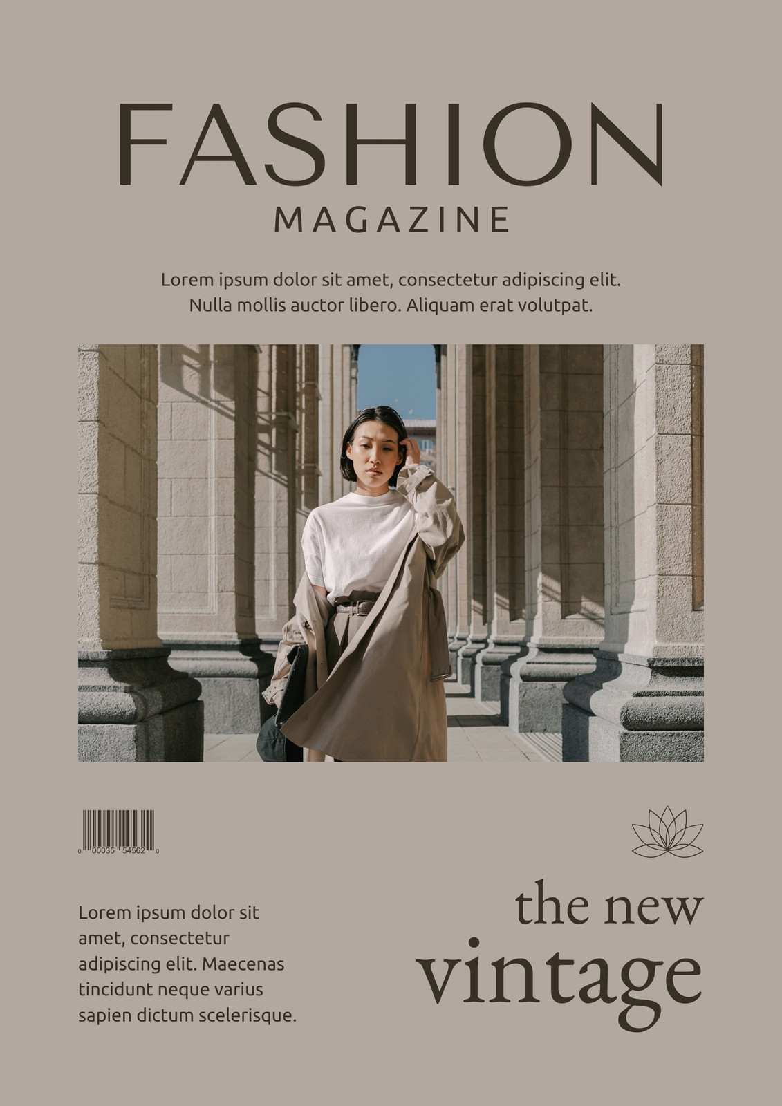 Fashion Magazine Cover Template - Mediamodifier