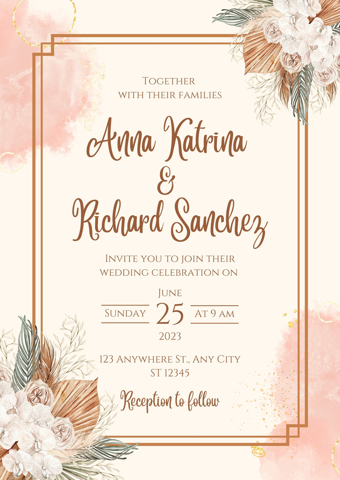 Wedding Invitations for Wedding Planners - 4 Customizable Canva