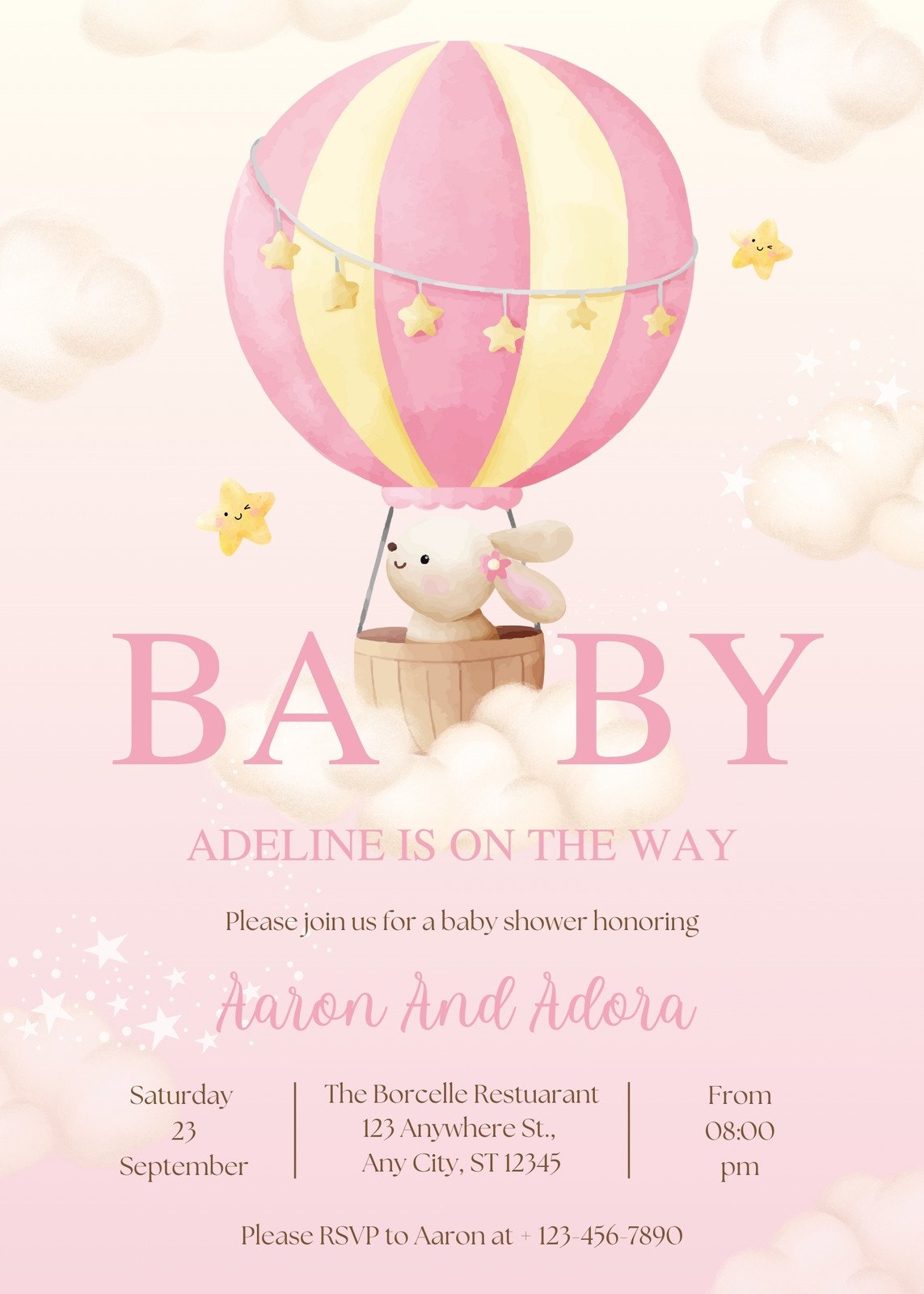 Page 5 - Free, custom printable baby shower invitation templates