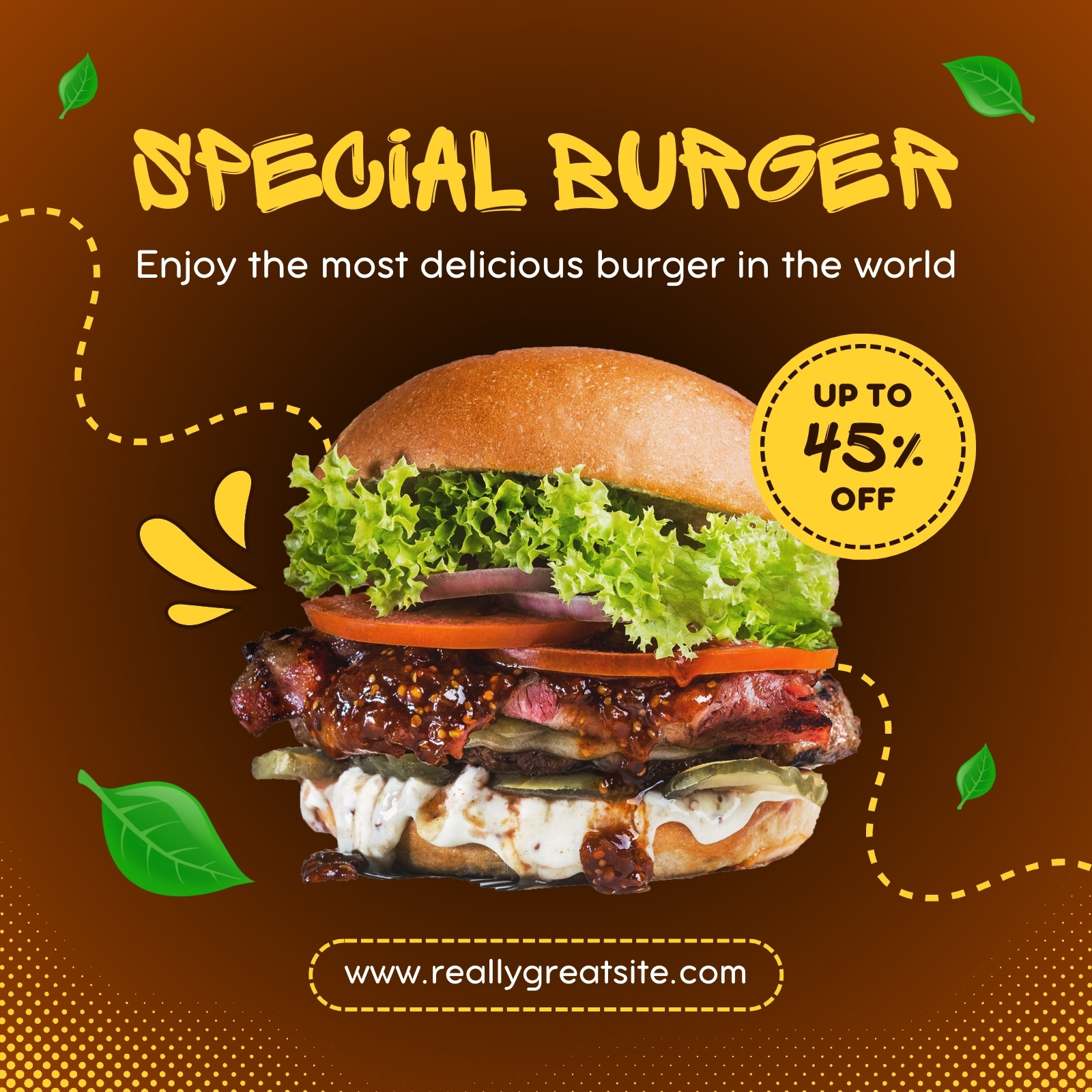 Free and customizable burger templates