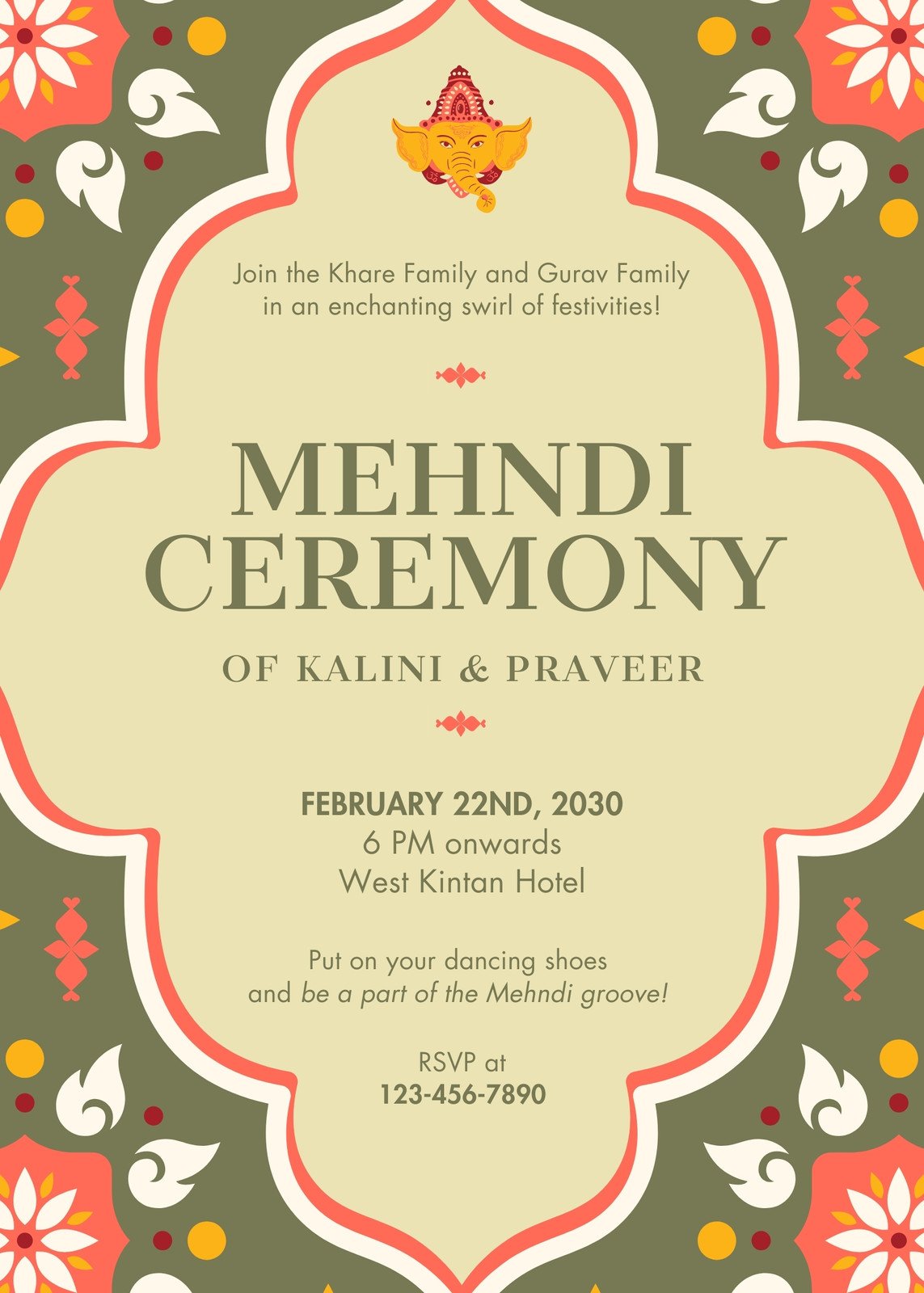 Wording for Mehndi Invitation – Wordings and Templates - CardFusion