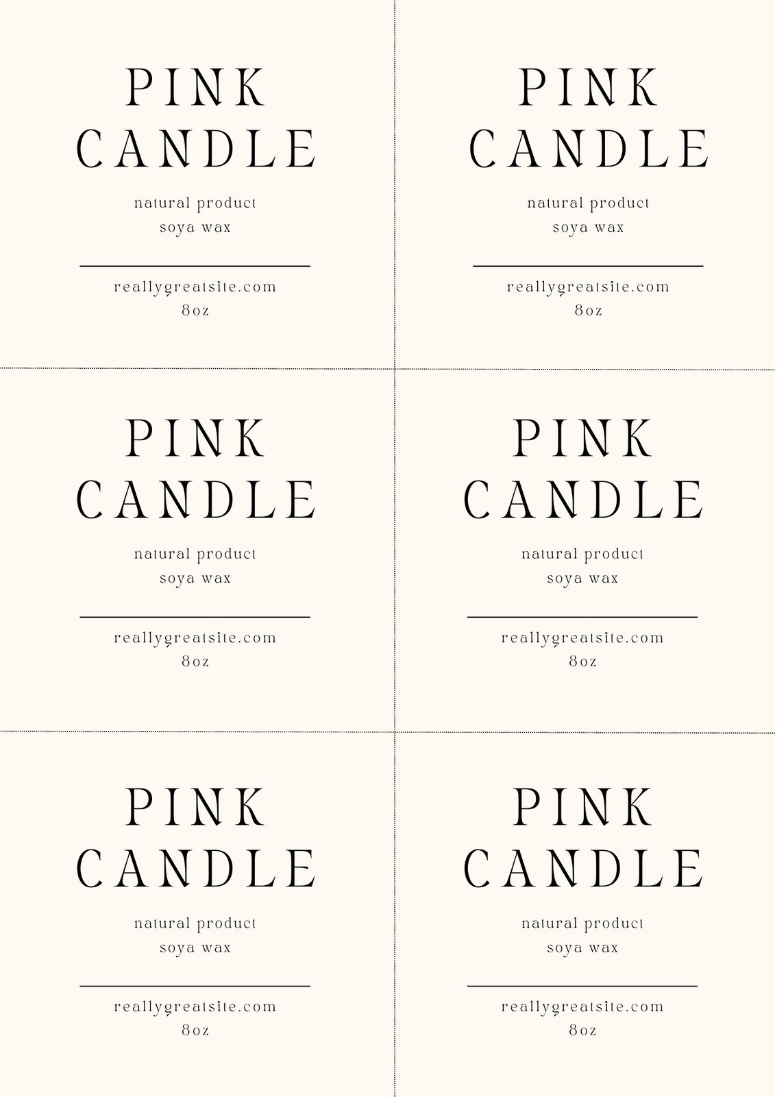 Custom Candle Labels, Personalized Candle Label, Create Your Own