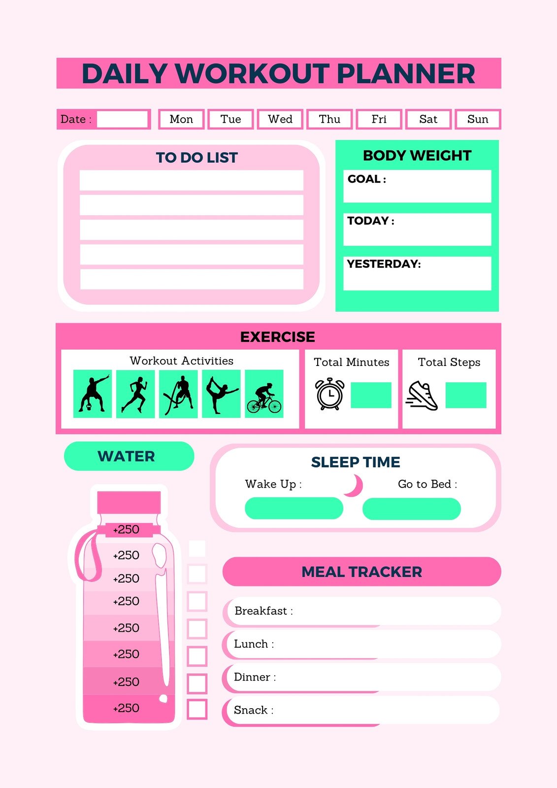 Download Get Fit with this Fun and Cute Workout Routine Wallpaper