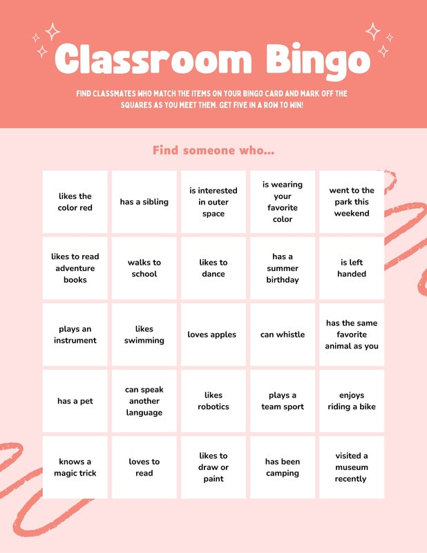 Free and customizable bingo templates