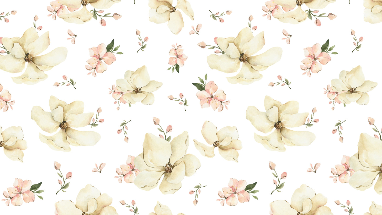 Colorful Ditsy Floral Print Background Graphic by sejasaja