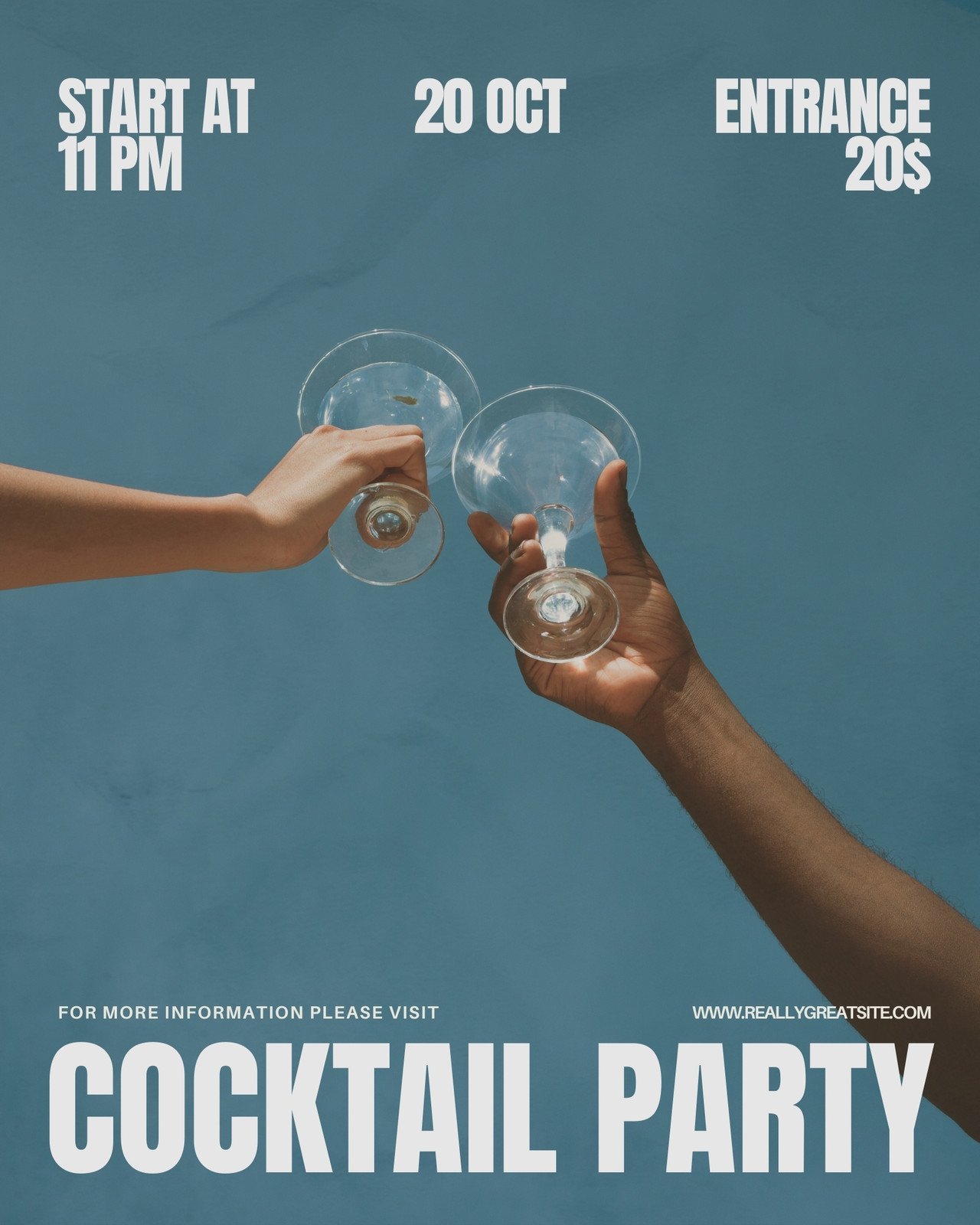 Vintage Cocktail Party Instagram Post
