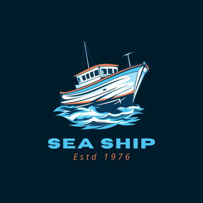 Creative Ship Sail Boat Vector Graphic Logo Design Stock Illustration -  Download Image Now - Speedboat, Logo, Illustration - iStock