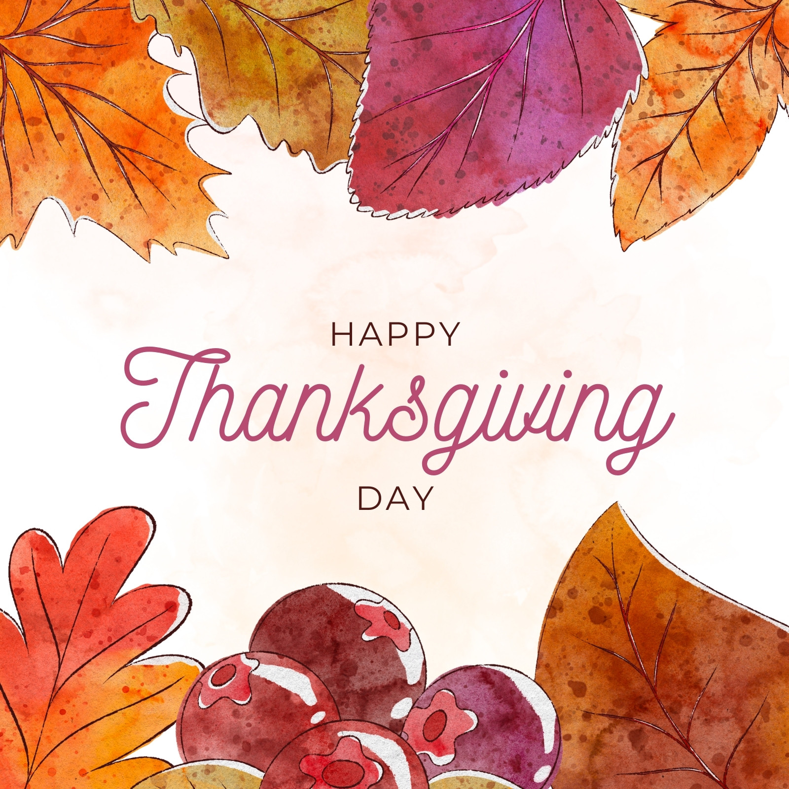 Happy Thanksgiving Day Poster  Free Cards Template - Piktochart