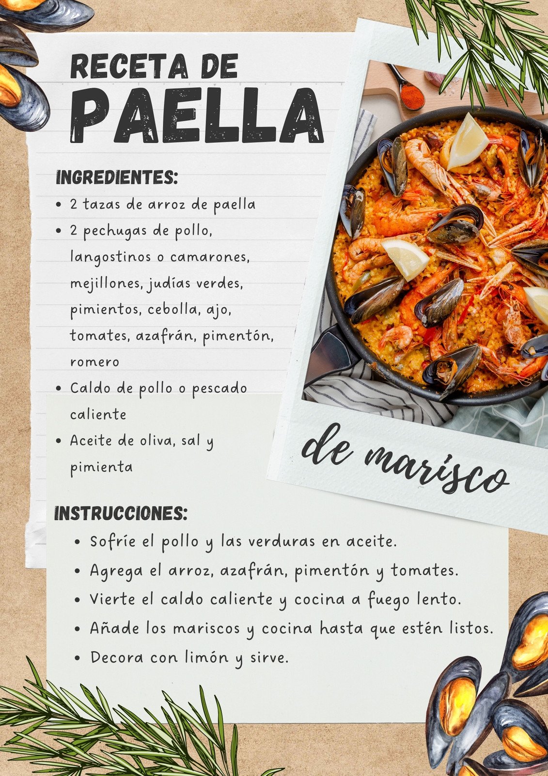 Plantillas de recetas gratis y personalizables - Canva