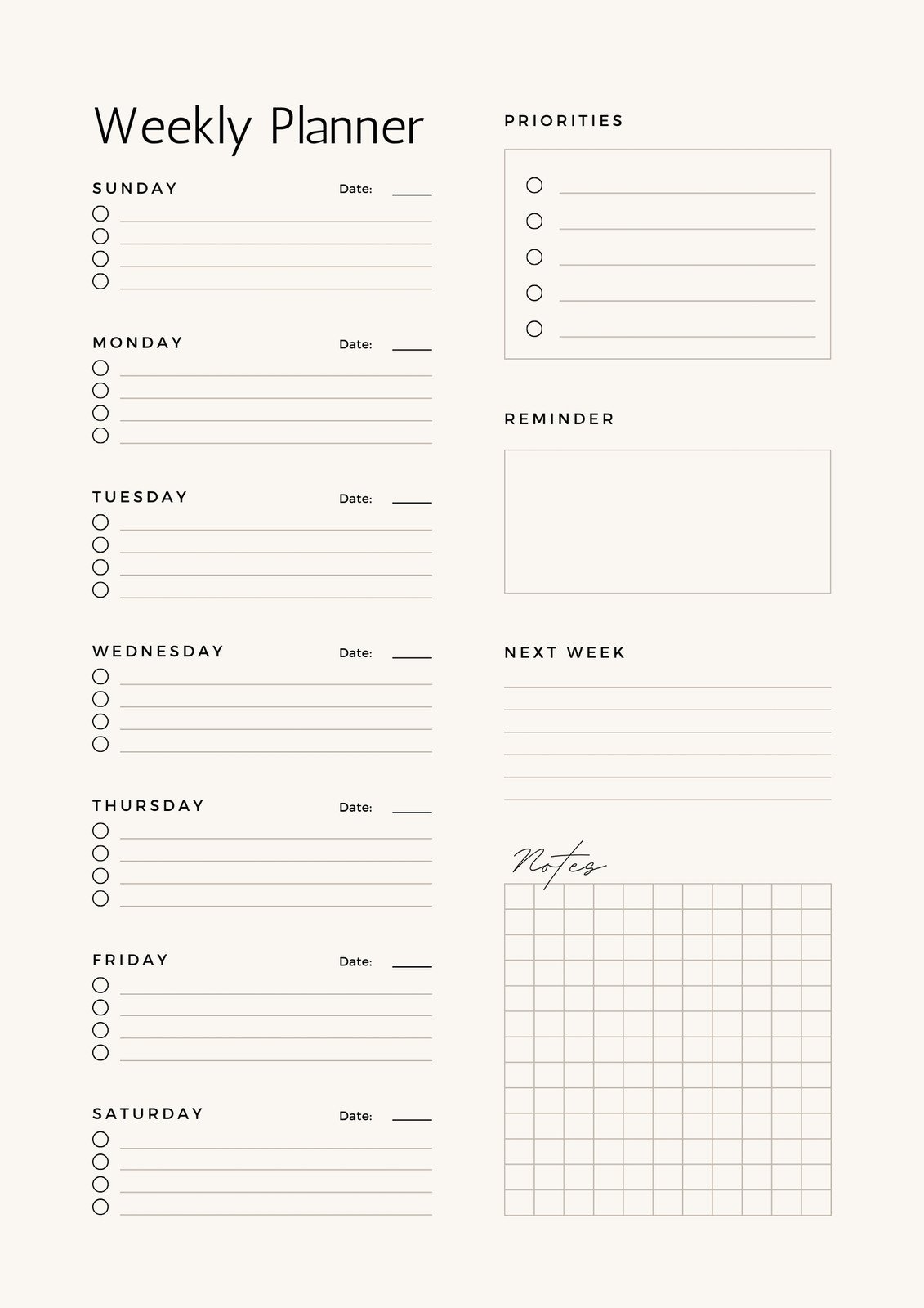 2024 Family Planner Canva Template