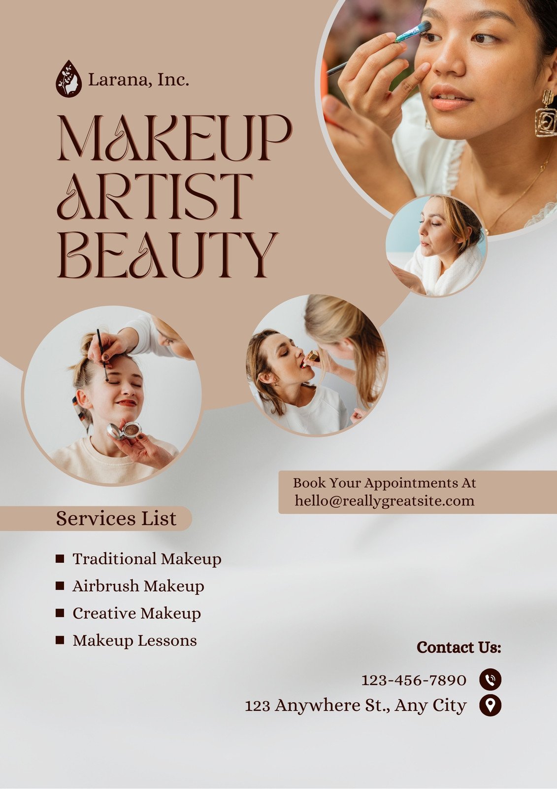 Makeup Deals Flyer, DIY Flyer Template Design, Make up Sale Flyer