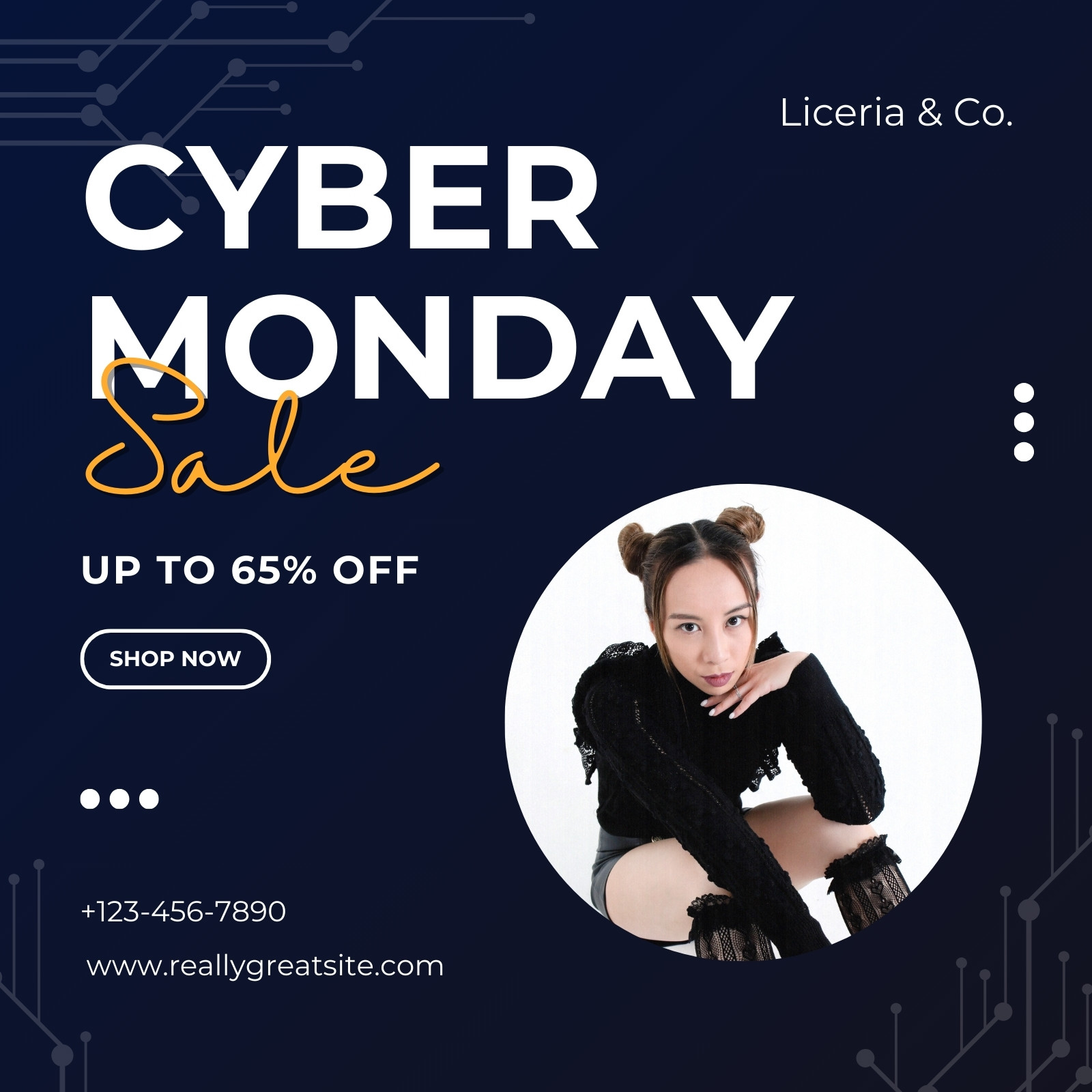 Page Free And Customizable Cyber Monday Templates, 50% OFF