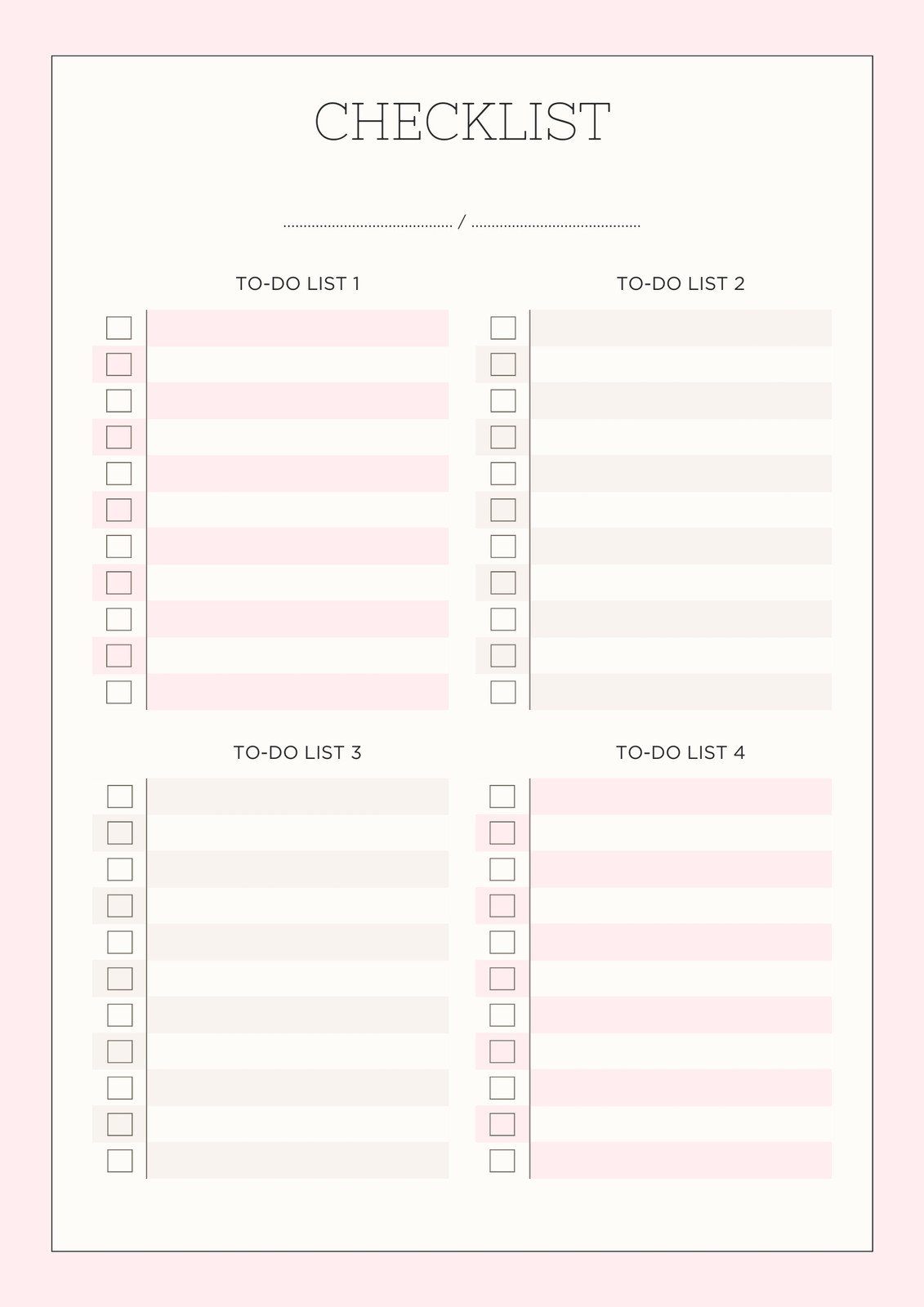 To Do List Templates – Madison's Paper Templates